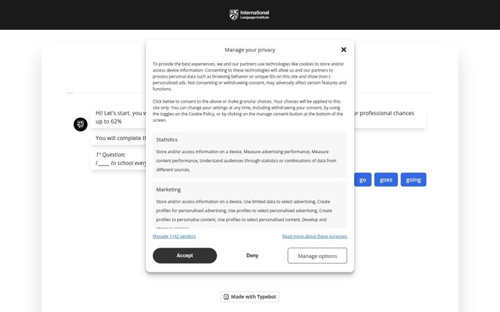 Screenshot of english-certification.institute