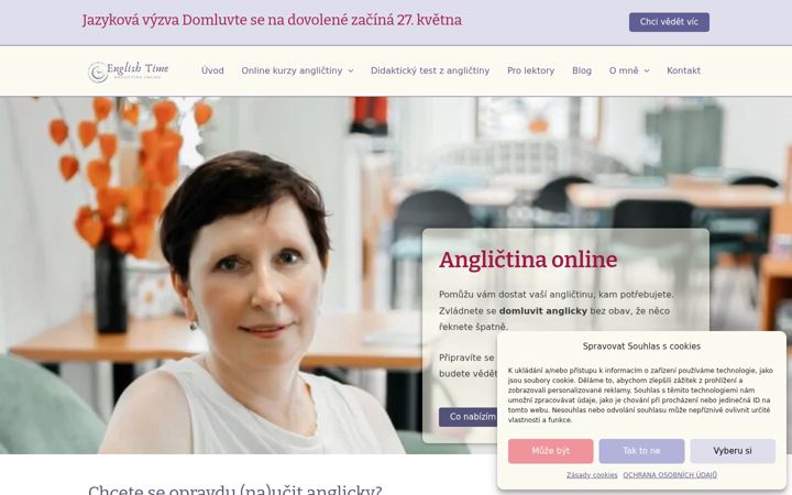 Captura de ecrã de english-time.cz