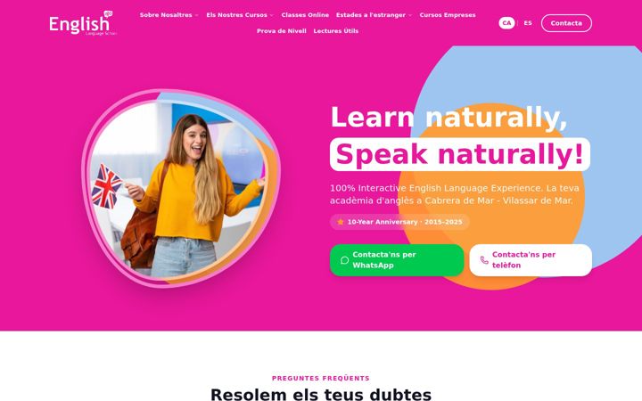 Screenshot of english2go.es
