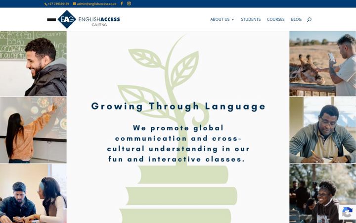 Snímek obrazovky englishaccess.co.za