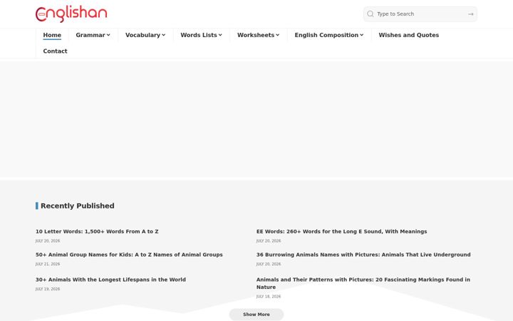 Screenshot of englishan.com