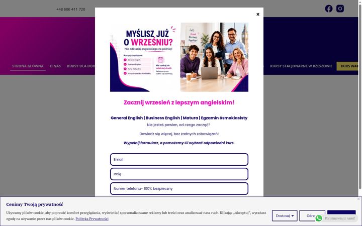 Screenshot von englishbreak.eu