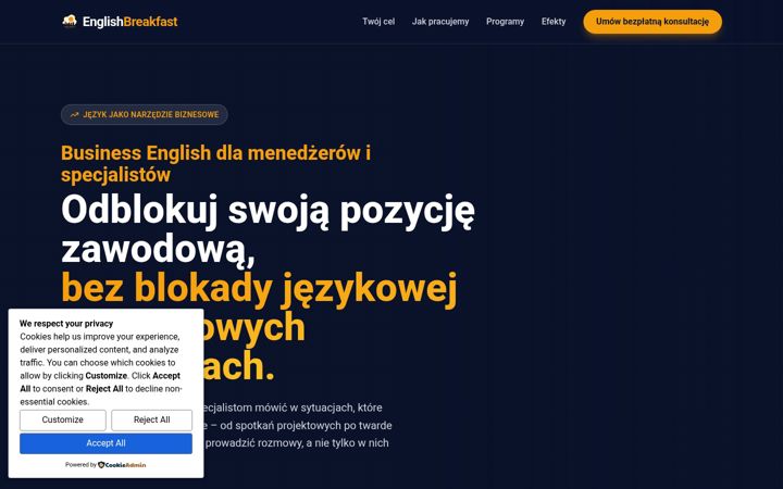Snímek obrazovky englishbreakfast.pl