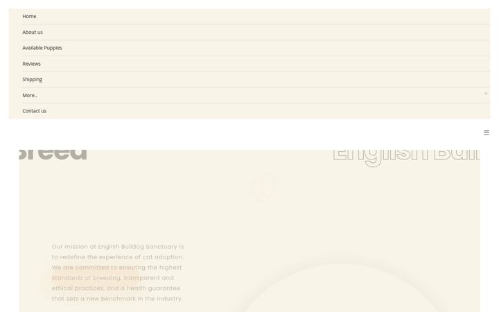 Screenshot of englishbulldogsanctuary.com