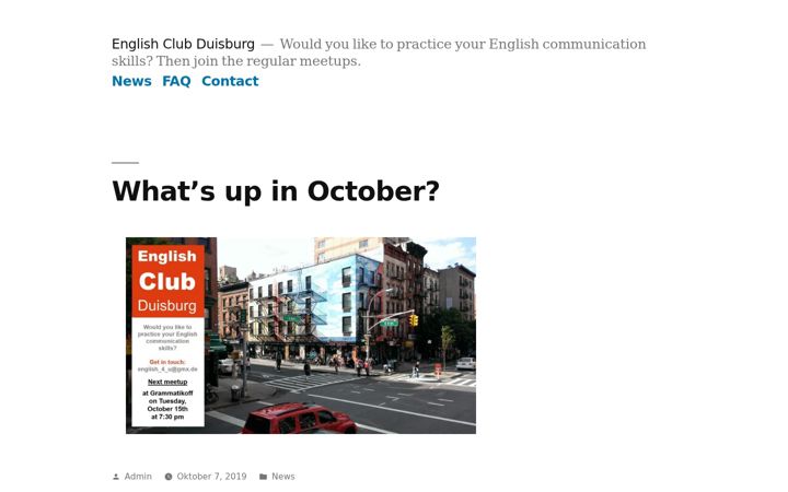 Captura de ecrã de englishclub-duisburg.de