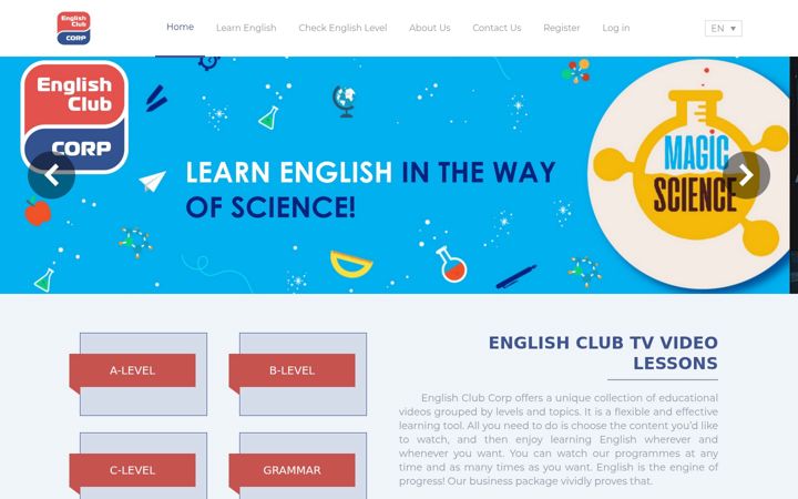 Screenshot of englishclubcorp.com