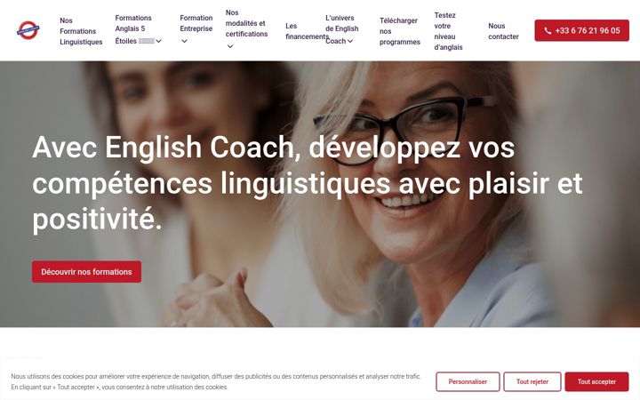 Screenshot of englishcoach.fr
