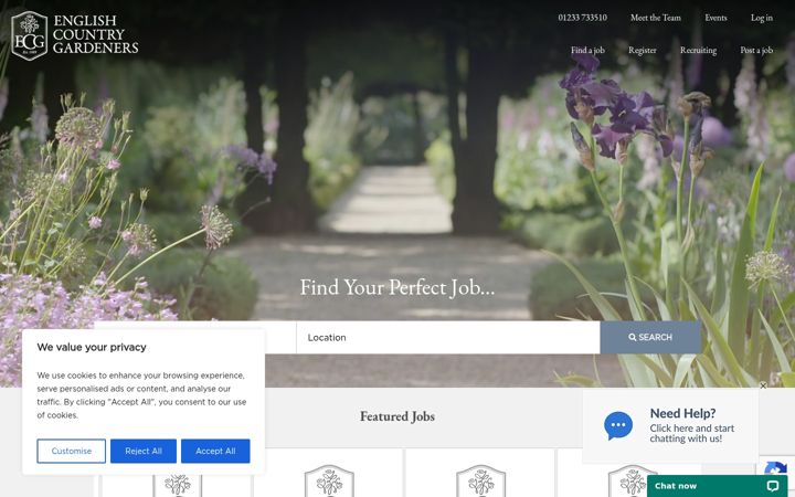 Screenshot of englishcountrygardeners.co.uk