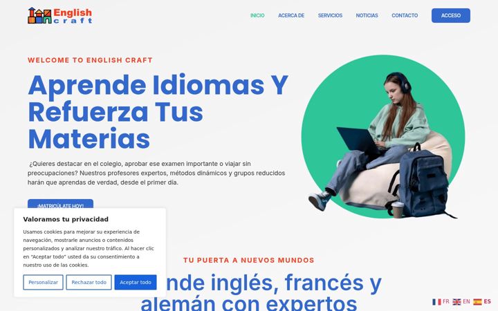 Screenshot of englishcraft.es