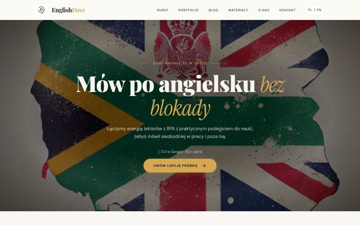 Snímek obrazovky englishdave.pl