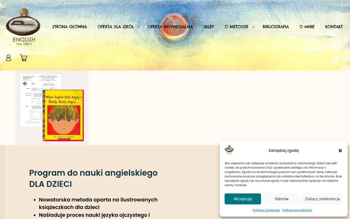 Snímek obrazovky englishdladzieci.pl