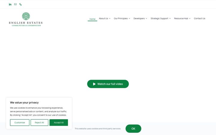 Screenshot of englishestates.co.uk