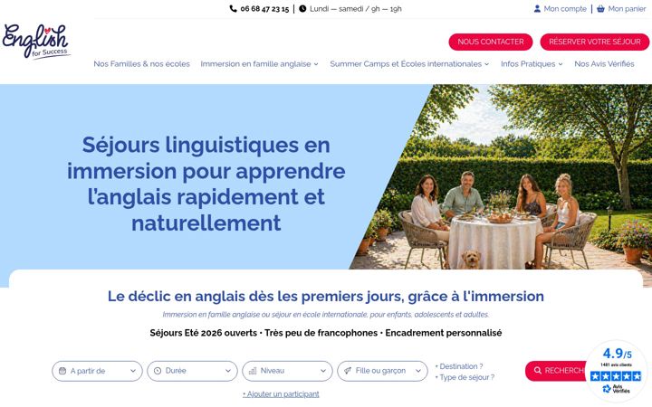 Screenshot of englishforsuccess.fr