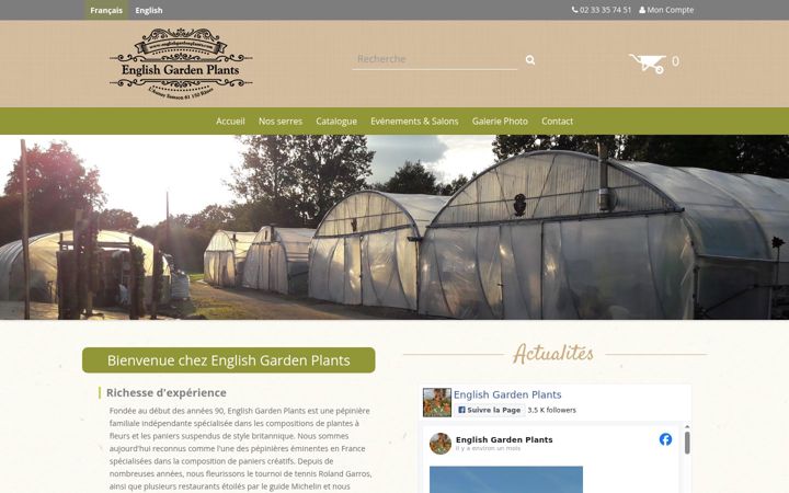 Screenshot of englishgardenplants.com