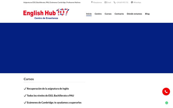 Capture d'écran de englishhub107.es