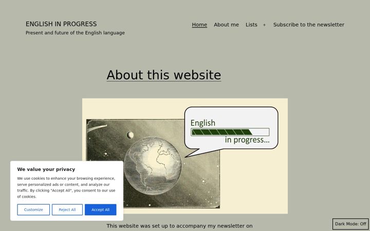 Screenshot di englishinprogress.net