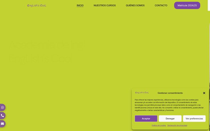 Screenshot of englishiscool.es