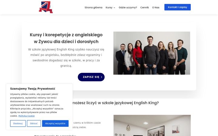 Snímek obrazovky englishking.pl