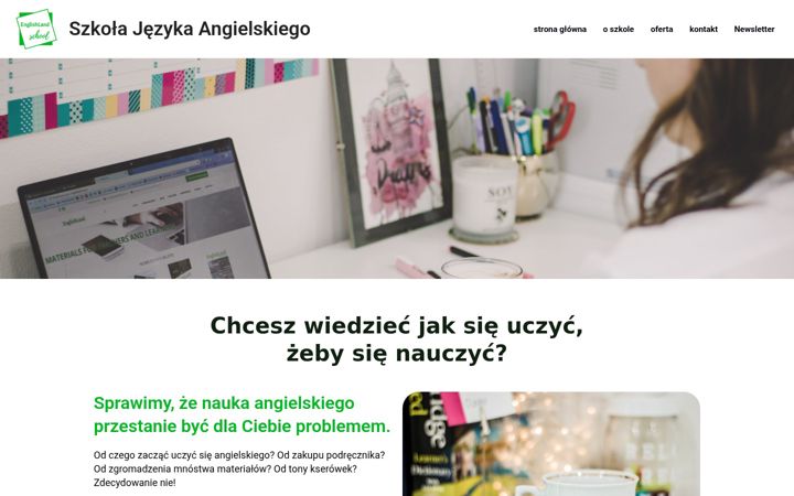 Snímek obrazovky englishlandschool.pl