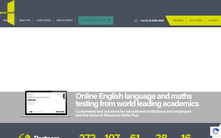 Screenshot του englishlanguagetesting.co.uk
