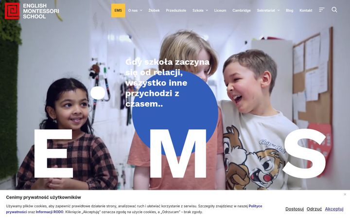 Snímek obrazovky englishmontessorischool.pl