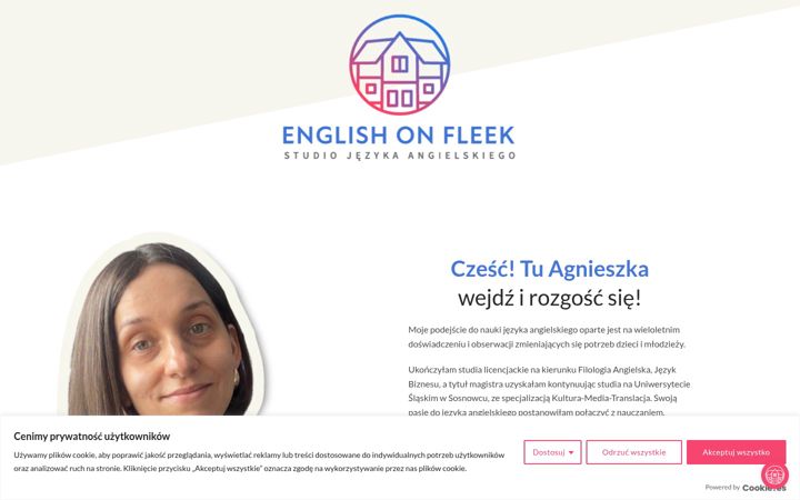 Snímek obrazovky englishonfleek.pl