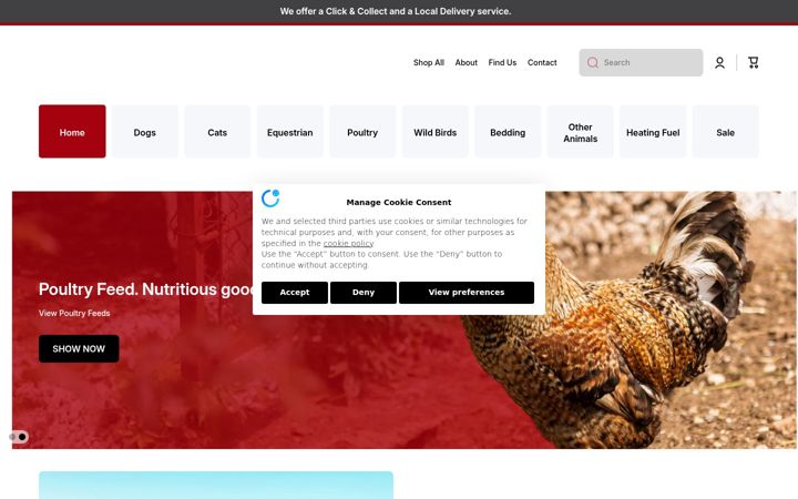Screenshot of englishpetsupplies.co.uk