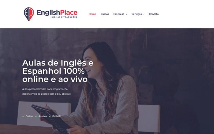 Screenshot of englishplace.com.br