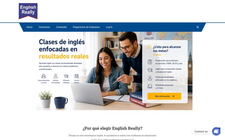 Screenshot stránky englishreally.org