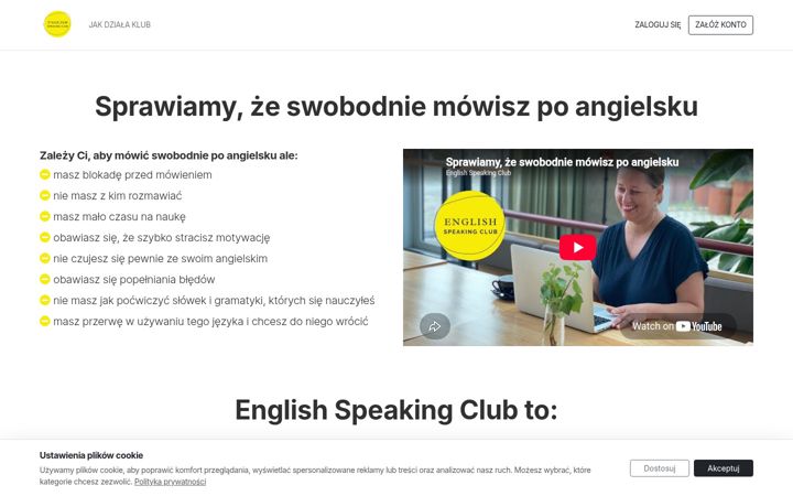 Screenshot of englishspeakingclub.pl