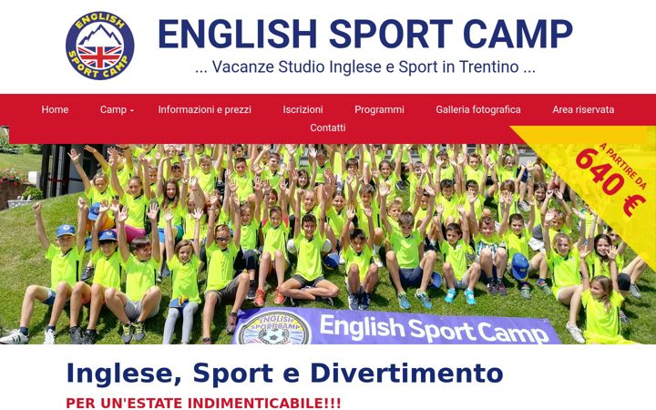 Screenshot of englishsportcamp.it
