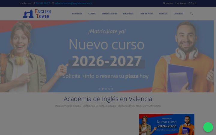 Screenshot of englishtower.com