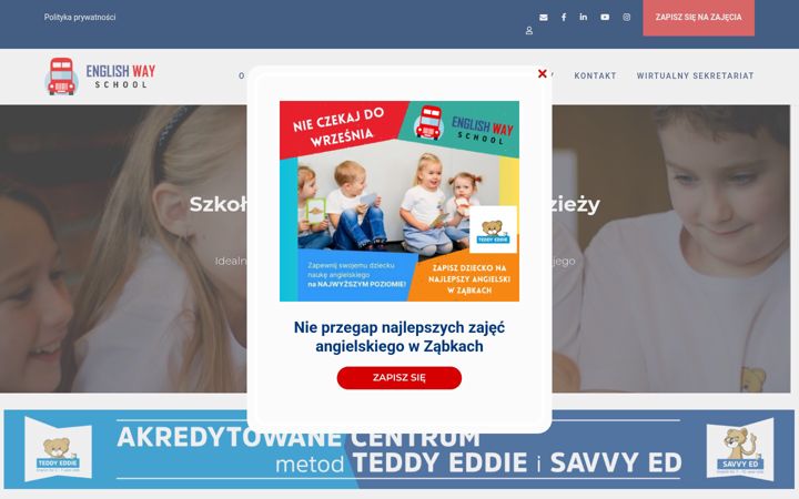 Screenshot of englishway-szkola.pl