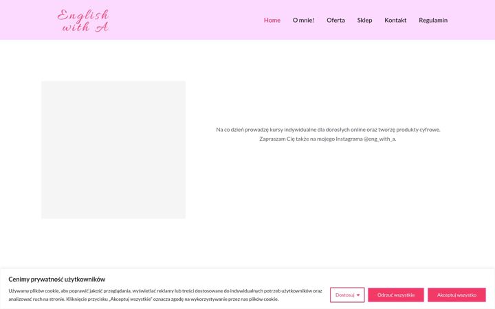 Screenshot of englishwitha.pl