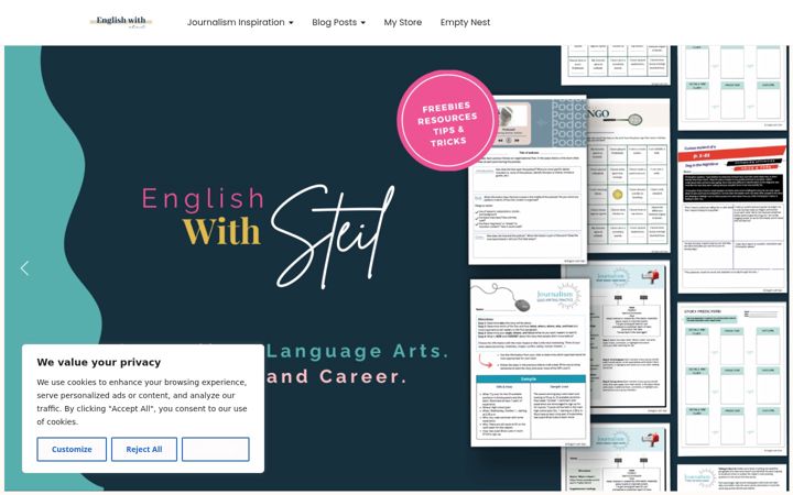 Screenshot of englishwithsteil.com