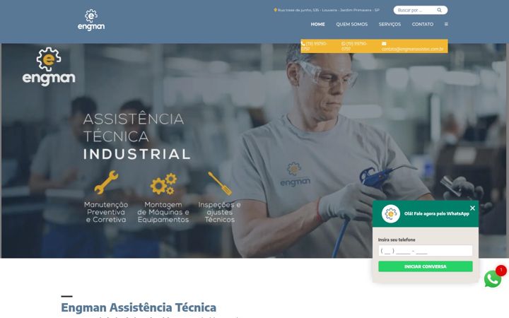 Captură de ecran a engmanassistec.com.br