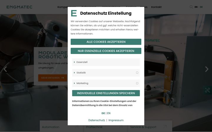 Captura de ecrã de engmatec.de
