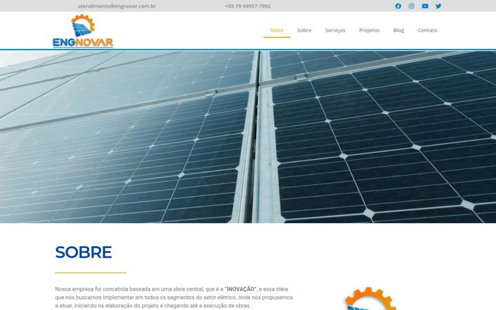 Captură de ecran a engnovar.com.br