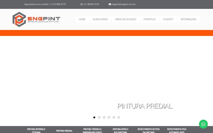 Screenshot of engpint.com.br