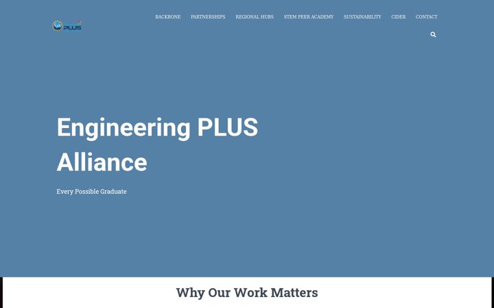 Screenshot of engplusalliance.northeastern.edu
