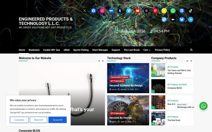 Screenshot of engprodtech.com