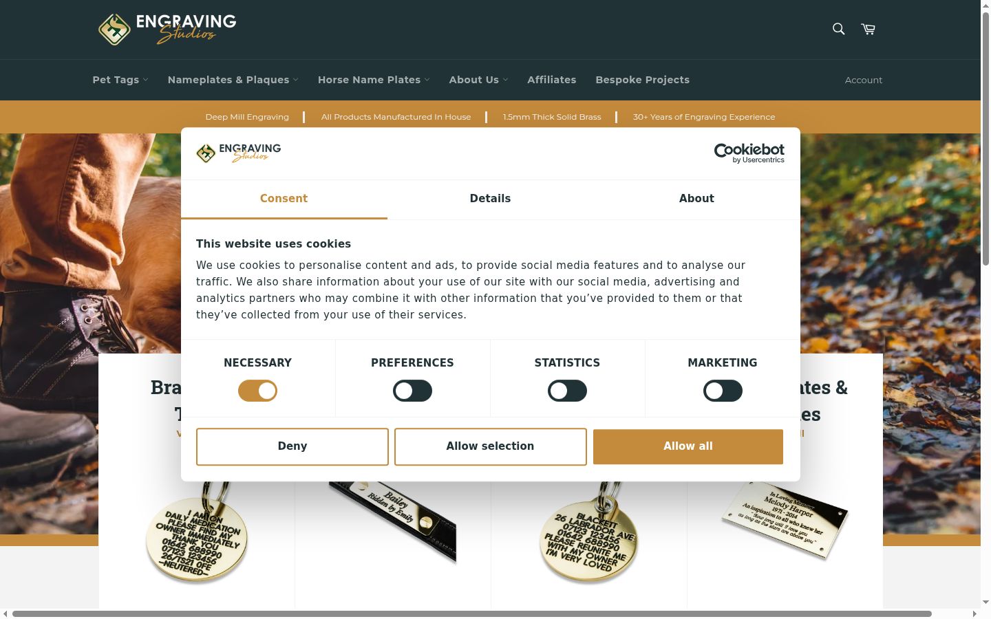 Screenshot tal-banner tal-kunsens muri qabel kwalunkwe interazzjoni
