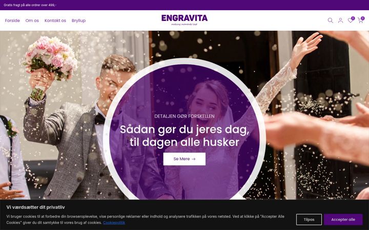 Skärmbild av engravita.dk