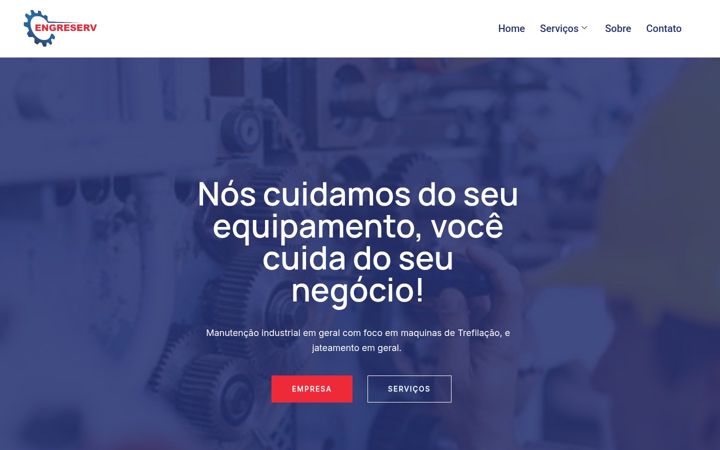 Captură de ecran a engreserv.com.br