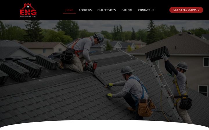 Screenshot of engroofingservice.com