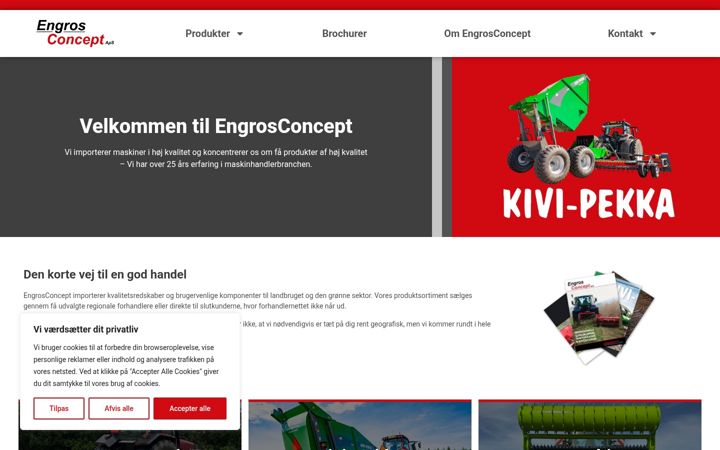Skärmbild av engrosconcept.dk