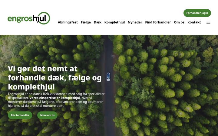 Zrzut ekranu engroshjul.dk