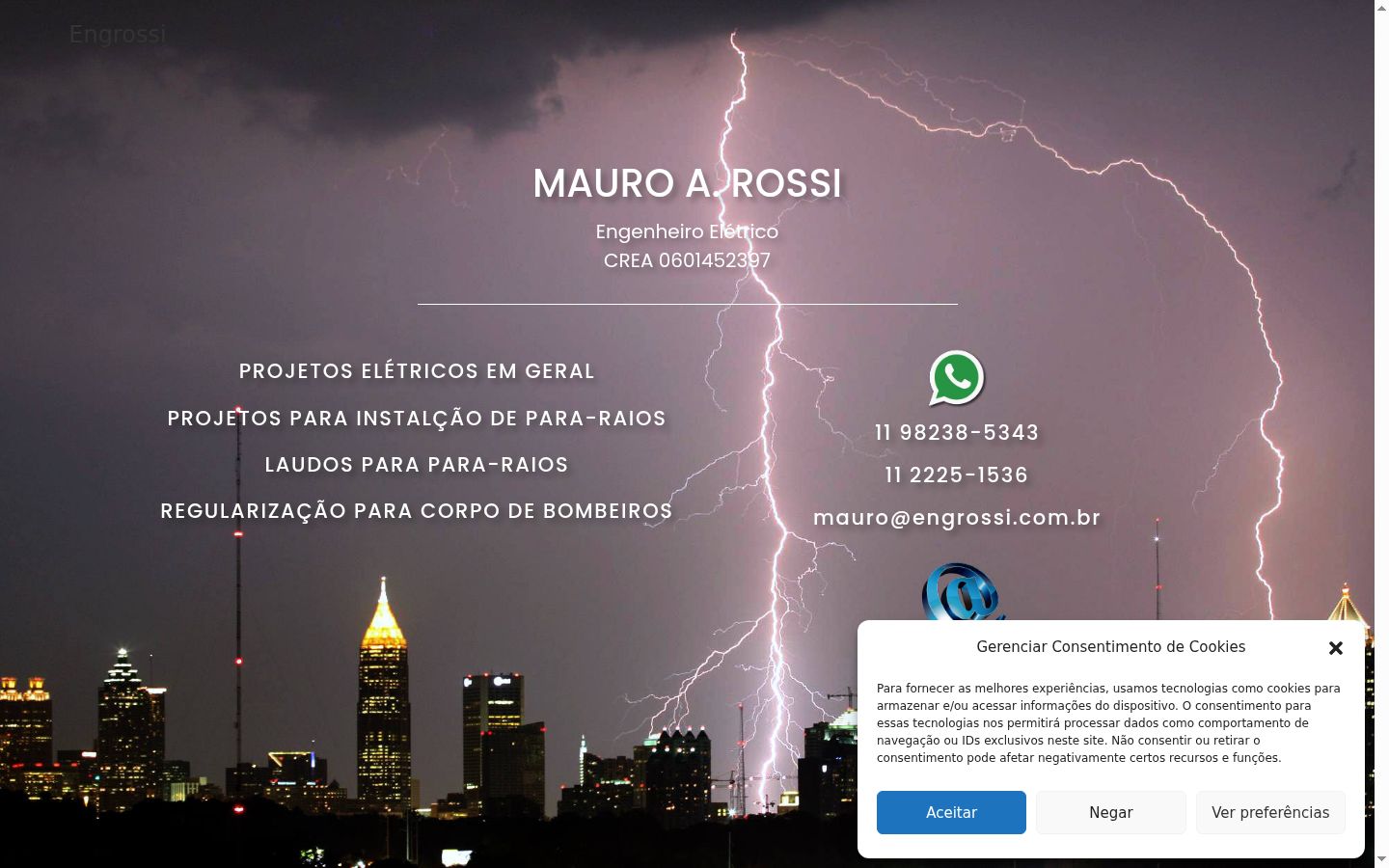 Captura de pantalla del banner de consentimiento mostrado antes de cualquier interacción
