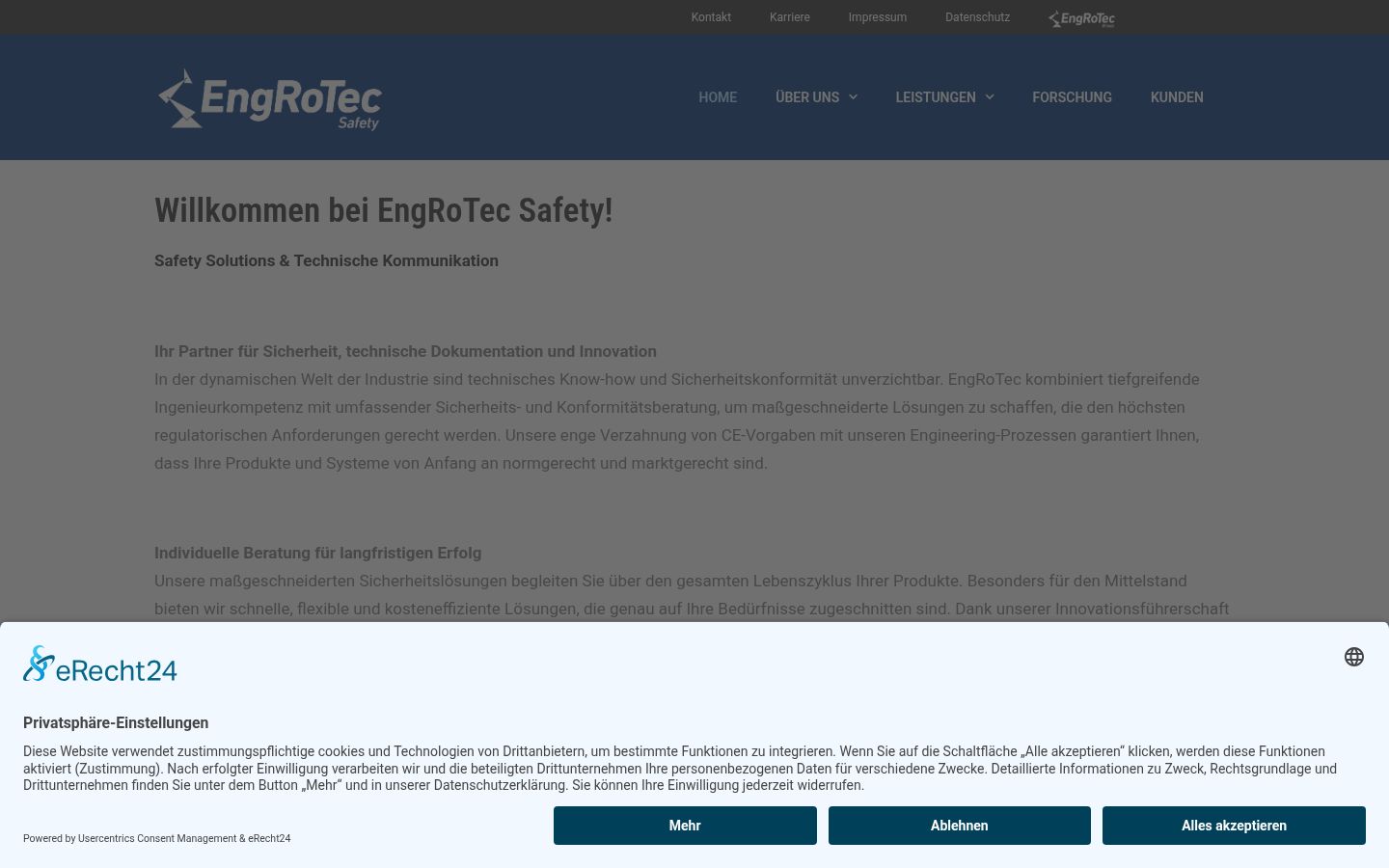 Captura de ecrã do banner de consentimento apresentado antes de qualquer interação