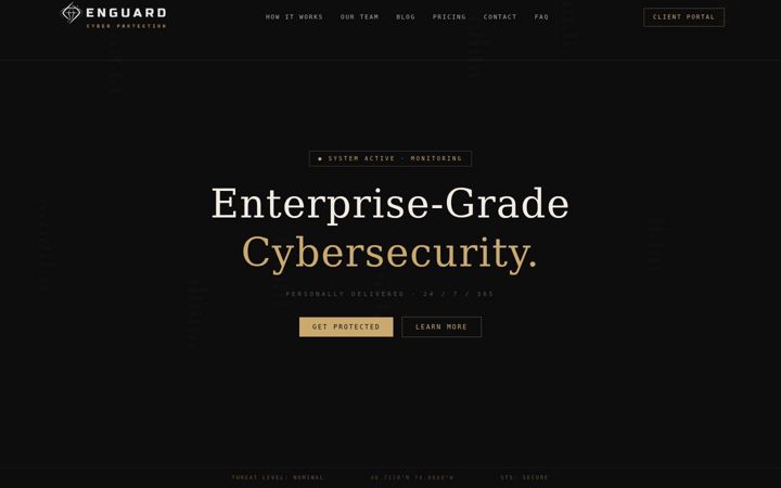 Screenshot of enguard.io